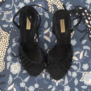Burberry Strappy Black Heels